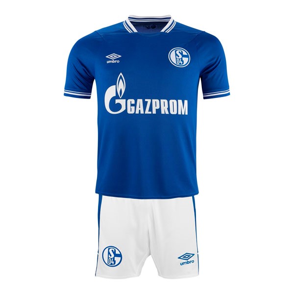 Camiseta Schalke 04 Primera equipo Niño 2021-22 Azul